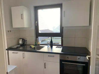 Küche/Küchenzeile in der Unterkunft Ferienwohnung Villa Fortuna