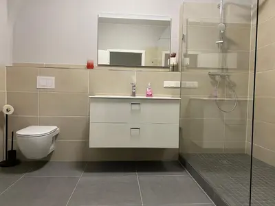 Ein Badezimmer in der Unterkunft Ferienwohnung Villa Fortuna