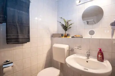 Ein Badezimmer in der Unterkunft Ferienhaus Glöckner