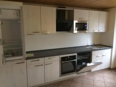Küche/Küchenzeile in der Unterkunft Guesthouse Elbsandstein App. Bastei