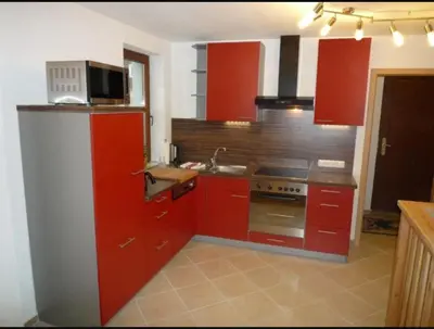 Küche/Küchenzeile in der Unterkunft guesthouse Elbsandstein Appartement Lilienstein