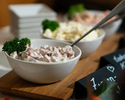 Essen in der Pension oder in der Nähe