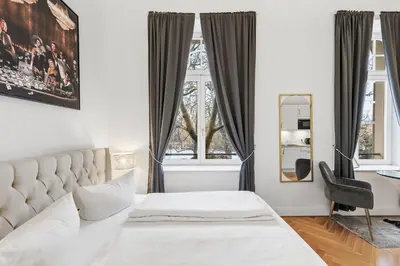 Ein Bett oder Betten in einem Zimmer der Unterkunft Zu Besuch im Palast - Perfekte Lage