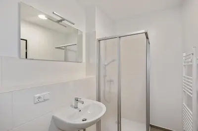Ein Badezimmer in der Unterkunft Hostel Am Windberg