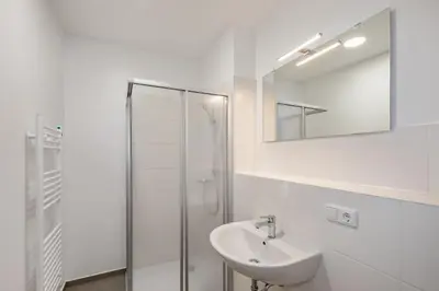 Ein Badezimmer in der Unterkunft Hostel Am Windberg