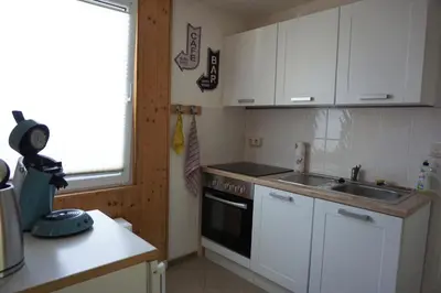 Küche/Küchenzeile in der Unterkunft Bungalow Ulf