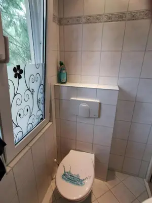 Ein Badezimmer in der Unterkunft Bungalow Ulf
