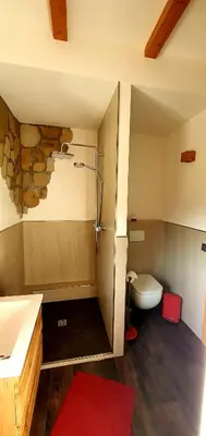 Ein Badezimmer in der Unterkunft Sonniges Eck Ferienwohnung 2