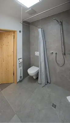 Ein Badezimmer in der Unterkunft Haflingerstall