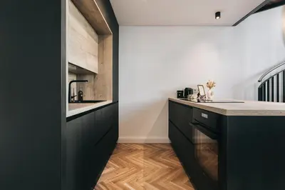 Küche/Küchenzeile in der Unterkunft TIP! Modernes 90 qm City-Apartment mit Stil & Komfort in Toplage