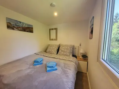 Ein Bett oder Betten in einem Zimmer der Unterkunft Bungalow Maya