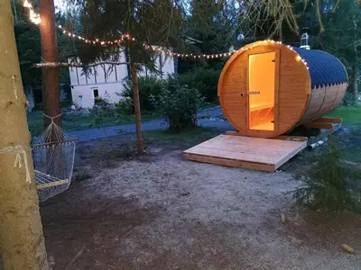 Ein Garten an der Unterkunft Bungalow Maya