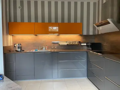 Küche/Küchenzeile in der Unterkunft Helle Terrassenwohnung in Traumlage von Dresden