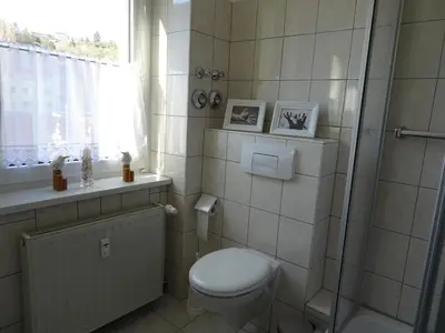 Ein Badezimmer in der Unterkunft Ferienwohnung Figaro
