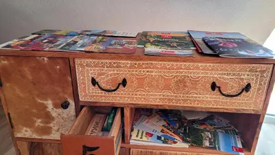 Die Bibliothek in der Ferienwohnung