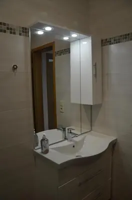 Ein Badezimmer in der Unterkunft Ferienhof Schönfelder