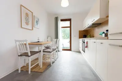 Küche/Küchenzeile in der Unterkunft FullHouse - Chemnitz - M45 Apartments