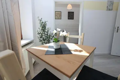 Ein Sitzbereich in der Unterkunft FullHouse - Chemnitz - M45 Apartments
