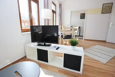 TV/Unterhaltungsangebot in der Unterkunft FullHouse - Chemnitz - M45 Apartments