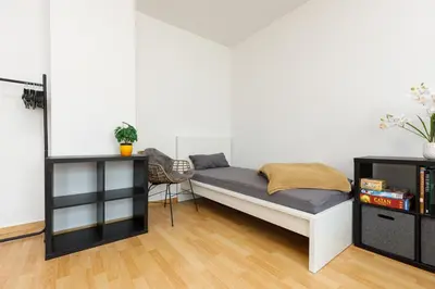 Ein Sitzbereich in der Unterkunft FullHouse - Chemnitz - M45 Apartments