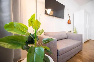 Ein Sitzbereich in der Unterkunft Altstadtwohnung TOP Lage Zentrum mit Terrasse