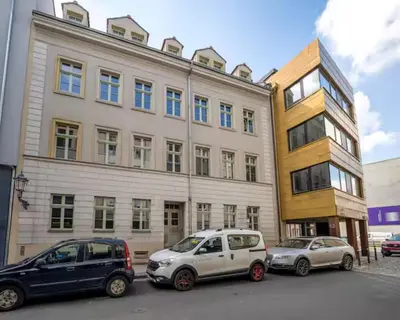 Das Gebäude in dem sich die Ferienwohnung befindet