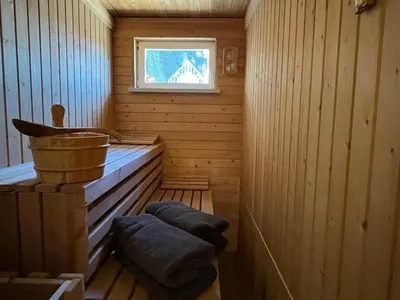 Grundriss der Unterkunft Sächsische Schweiz Ferienhaus mit Elbblick Sauna und Kamin