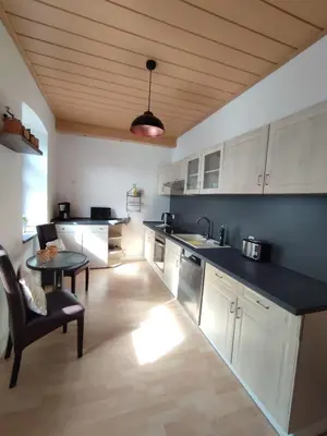 Küche/Küchenzeile in der Unterkunft Ferienwohnung am Rabenauer Grund