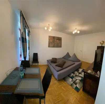 Ein Sitzbereich in der Unterkunft Apartment Altstadt 2