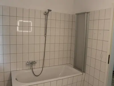 Ein Badezimmer in der Unterkunft Ferienwohnung in Struppen