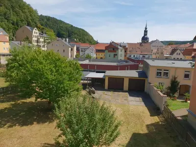 Das Gebäude in dem sich die Ferienwohnung befindet