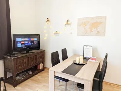 TV/Unterhaltungsangebot in der Unterkunft UO - Urlaubsmagie - helle Wohnung, Saunazugang