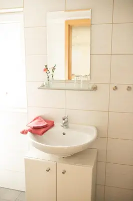 Ein Badezimmer in der Unterkunft Ferienwohnung-Ihle Olbernhau