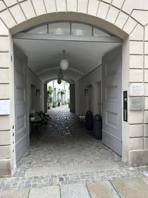 Eine Fassade oder ein Eingang zu Apartments Obergraben