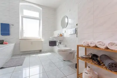 Ein Badezimmer in der Unterkunft FullHouse - Chemnitz - Z25 Apartments - 3 Beds - SmartTV - Nespresso