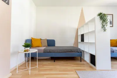 Ein Sitzbereich in der Unterkunft FullHouse - Chemnitz - Z25 Apartments - 3 Beds - SmartTV - Nespresso