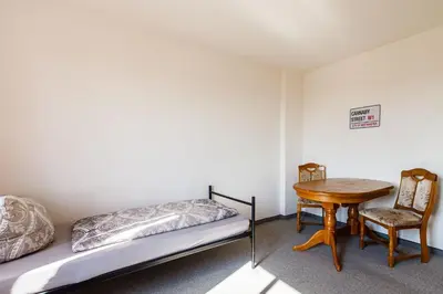 Ein Bett oder Betten in einem Zimmer der Unterkunft Apartment in Chemnitz für Handwerker