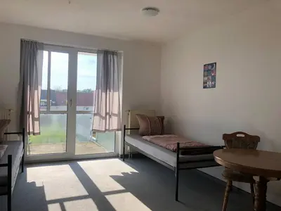 Ein Sitzbereich in der Unterkunft Apartment in Chemnitz für Handwerker