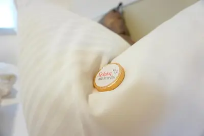 Ein Bett oder Betten in einem Zimmer der Unterkunft Altstadt-Domizil