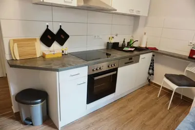 Küche/Küchenzeile in der Unterkunft Altstadt-Domizil