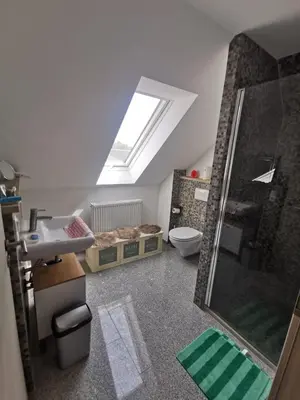 Ein Badezimmer in der Unterkunft Schmetterling Zimmer