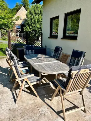 Grundriss der Unterkunft Luxus Ferienhaus Erzgebirge in Alleinlage