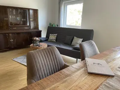 Ein Sitzbereich in der Unterkunft BNB Klinga