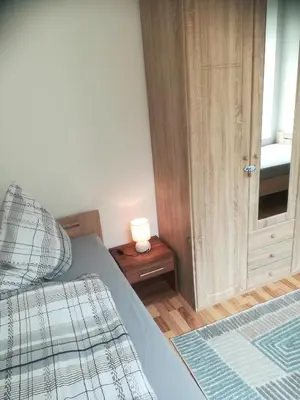 Ein Bett oder Betten in einem Zimmer der Unterkunft Ferienwohnung Karsten - nahe Chemnitz