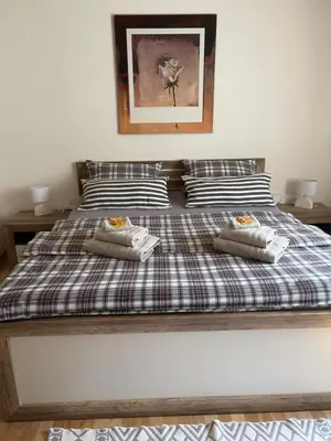 Ein Bett oder Betten in einem Zimmer der Unterkunft Apartment Dietze