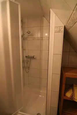Ein Badezimmer in der Unterkunft Ferienhaus Auerswalde