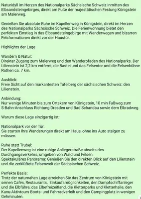 Grundriss der Unterkunft Im Herzen des Elbsandsteingebirges