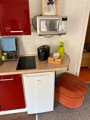 Küche/Küchenzeile in der Unterkunft Ferienwohnung -IN LAPIDE REGIS-