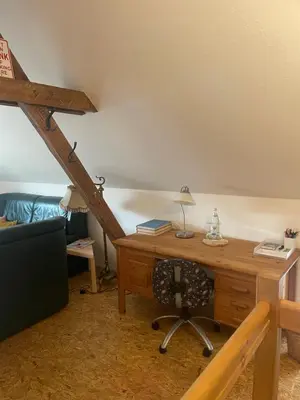 Ein Sitzbereich in der Unterkunft An der Bürgeheide