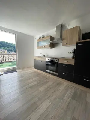 Küche/Küchenzeile in der Unterkunft Ferienwohnung Keil